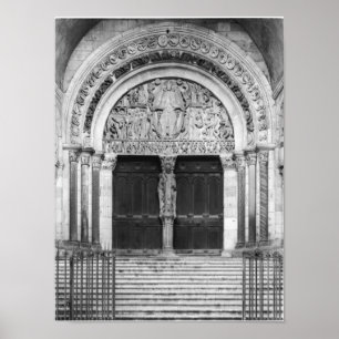 Poster Tympanum avec le jugement Dernier