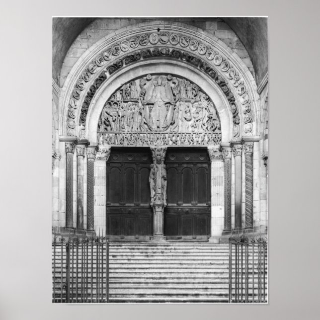 Poster Tympanum avec le jugement Dernier (Devant)