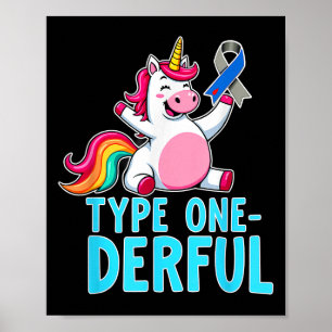 Poster Type 1 Connaissance du diabète T1d Type 1
