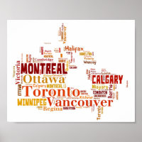 Type de mot "Canada"