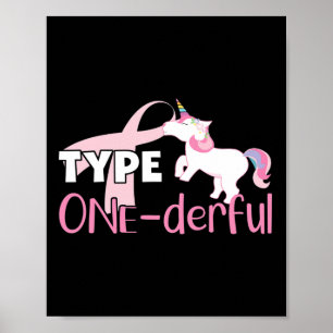 Poster Type One Derful - Sensibilisation au diabète - Lic