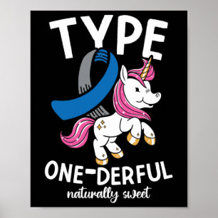 Poster Type Un Diabète Dur Naturellement Doux
