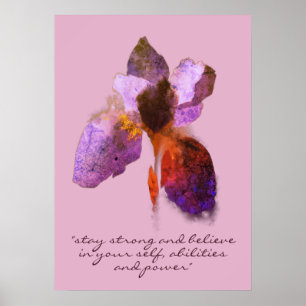 Poster Typographie chic Sibérienne Iris Inspiration