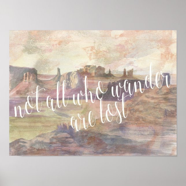 Poster Typographie d'aventure IV (Devant)