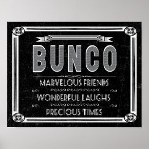 Poster Typographie de cru de Bunco