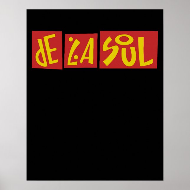 Poster Typographie De La Soul (Devant)