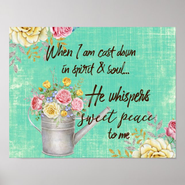 Poster Typographie de l'Hymne rustique (Devant)