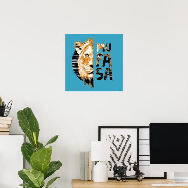 Poster Typographie de Mufasa (Bureau à domicile)
