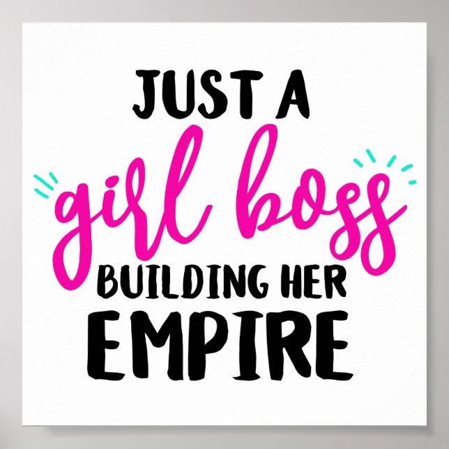 POSTER TYPOGRAPHIE DE PETITE FILLE AMUSANTE ET BOLD POSTE (Devant)