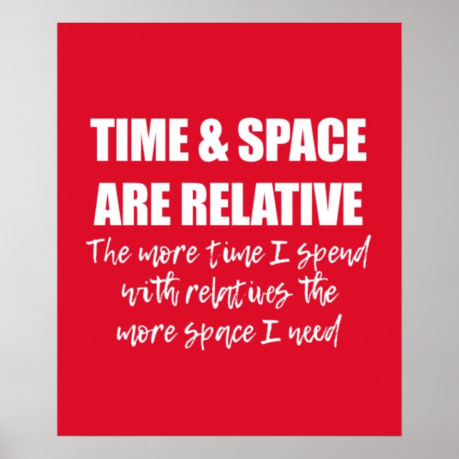 Poster Typographie des citations de famille amusante Roug (Devant)