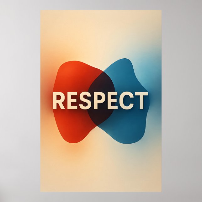 Poster Typographie du respect minimal des ponts (Devant)