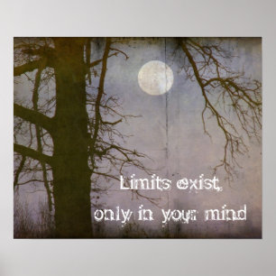 Poster Typographie d'un devis de Pleine lune
