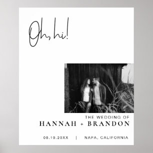 Poster Typographie minimaliste moderne chic Mariage class