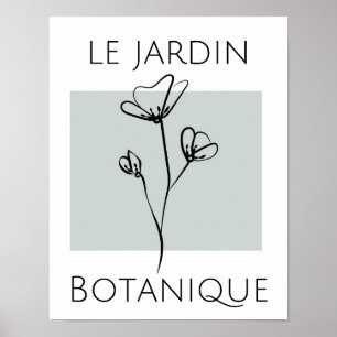 Poster Typographie minimaliste verte