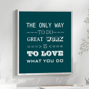 Poster Typographie moderne Citation inspirée