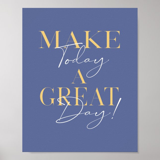 Poster Typographie moderne du Grand Jour Inspiration (Devant)