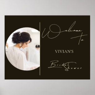 Poster Typographie moderne Photo Accueil numérique