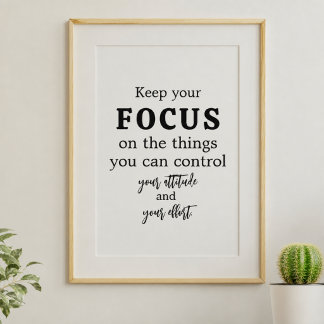 Poster Typographie Motivationnelle Minimaliste