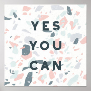 Poster Typographie - Oui Vous Pouvez
