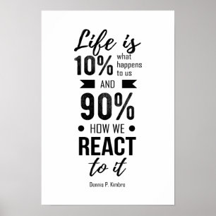 Poster Typographie vie 10% comment nous