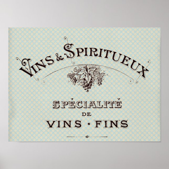 Poster Typographie vintage (Devant)