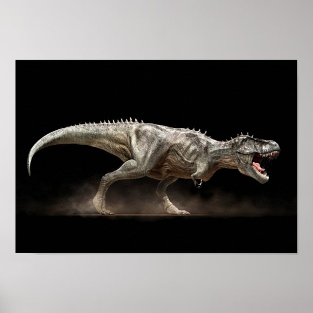Poster tyrannosaure T-rex (Devant)