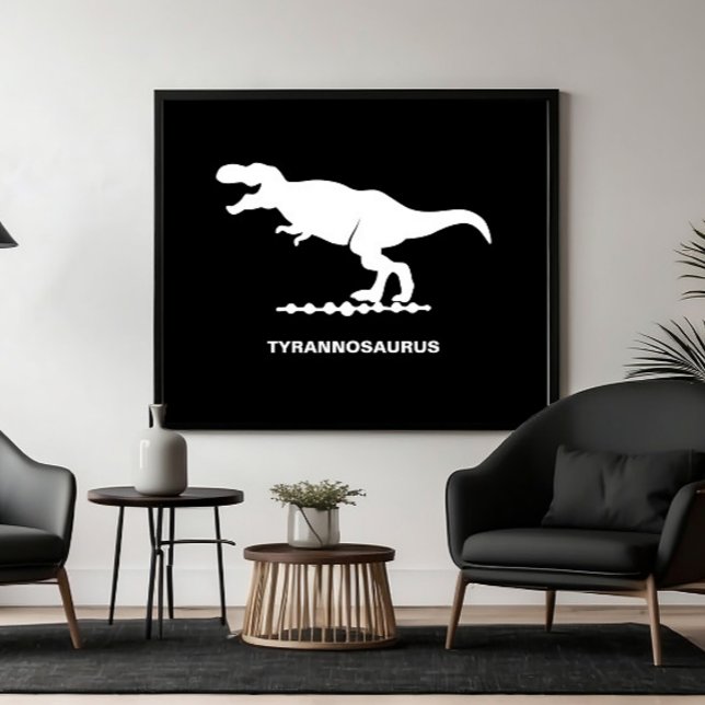 Poster Tyrannosaurus Dinosaure Silhouette (Créateur téléchargé)