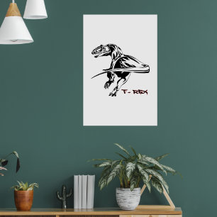 Poster Tyrannosaurus rex Dinosaure
