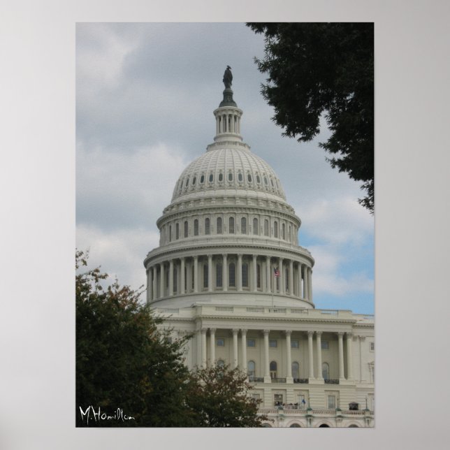 Poster U.S. Capitol, Washington D.C. (Devant)