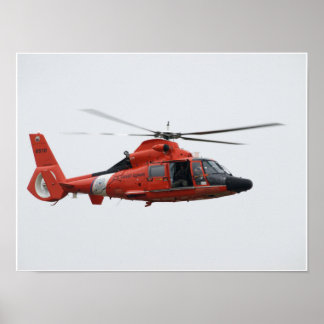 Poster U.S. Coast Guard HH-65C Dauphin.
