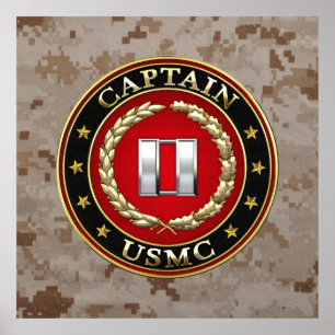 Poster U.S. Marines : Captain (capitaine d'usmc) [3D]