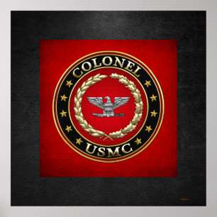 Poster U.S. Marines: Colonel (USMC Col) [3D]