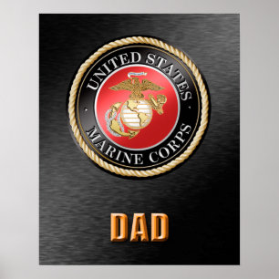 Poster U.S. Papa de Marine Corps