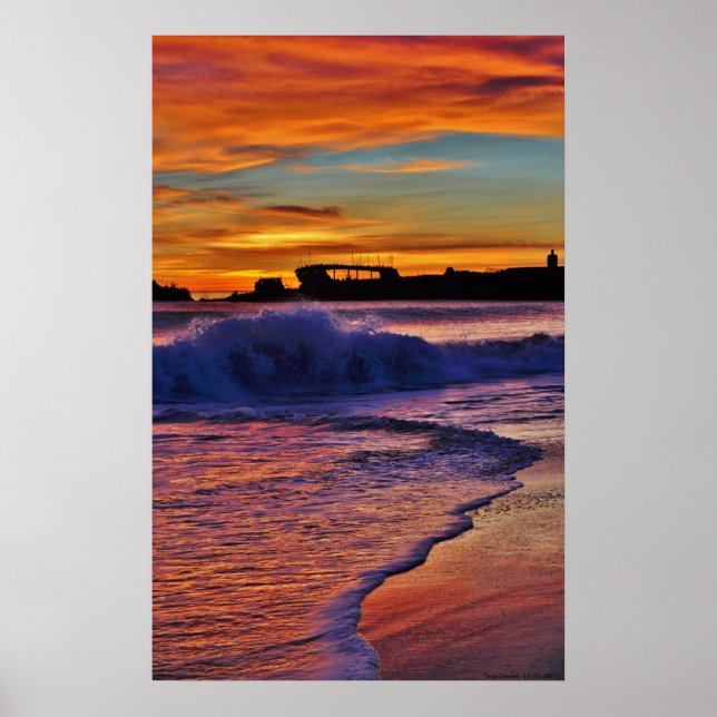 Poster U.S.S. Palo Alto Sunset. (Devant)