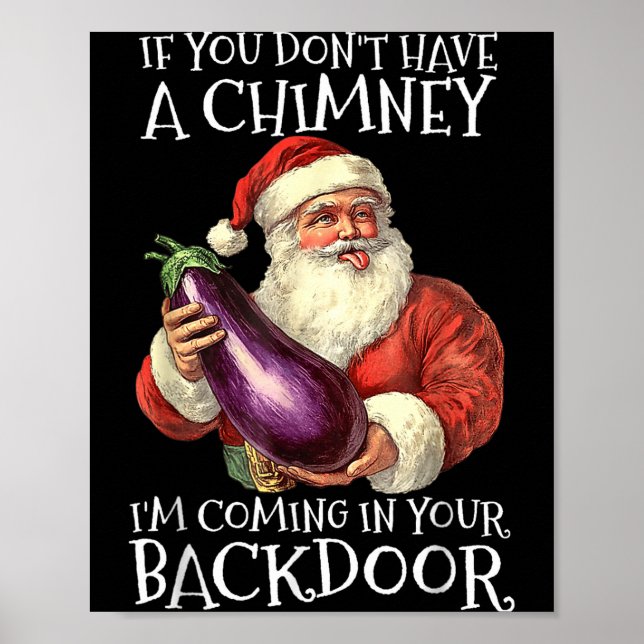 Poster Ual Innuendo Santa Rude Christmas  (Devant)