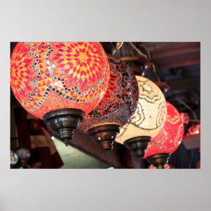 Poster Uchisar, Coloré, Lampes Mosaïques