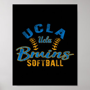 Poster Ucla Bruins Softll Vintage Sous Licence Officielle