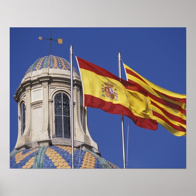 Poster UE, Espagne, Catalogne, Palau de la Generalitat. (Devant)