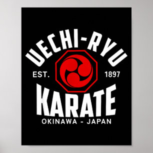 Poster Uechi-ryu Karaté Do Arts Martiaux Japon Okinawa