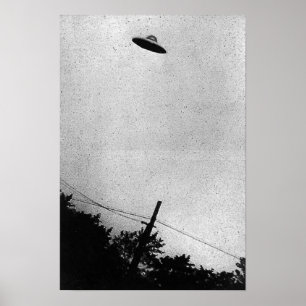 Poster UFO Alien Extraterrestrial Spacecraft Top Secret