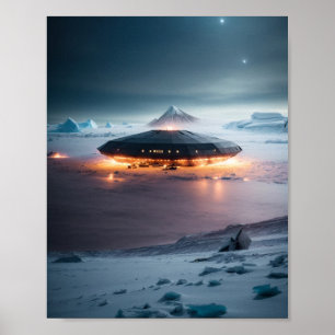 Poster UFO SCI FI Wall Art Poster Alien