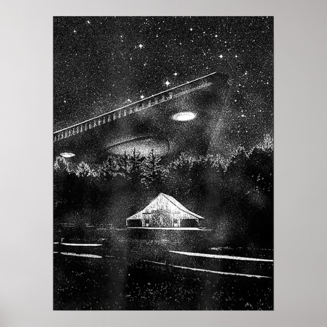 Poster UFO TRB Triangle Alien spatial Hommes femmes (Devant)