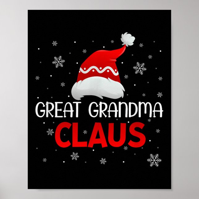 Poster Ugly Sweater Christmas Matching Costume Great Gran (Devant)