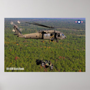 POSTER UH-60M NOIR HAWK