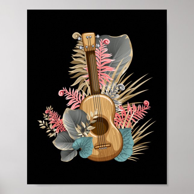 Poster Uke Ukulele Guitar (Devant)
