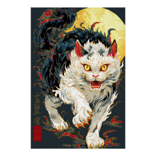Poster Ukiyo-e Cat   Impression d'art japonais