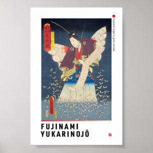 Poster ukiyoe - Fujinami Yukari no jō - magicien japonais