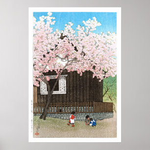 Poster ukiyoe - hasui - C01 - Colline Atagoyama au printe