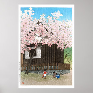 Poster ukiyoe - hasui - C01 - La colline Atagoyama au pri