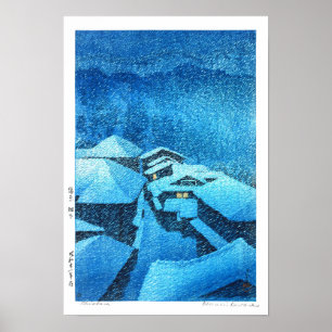 Poster ukiyoe - hasui - m04 - Hataori Hot Spring -